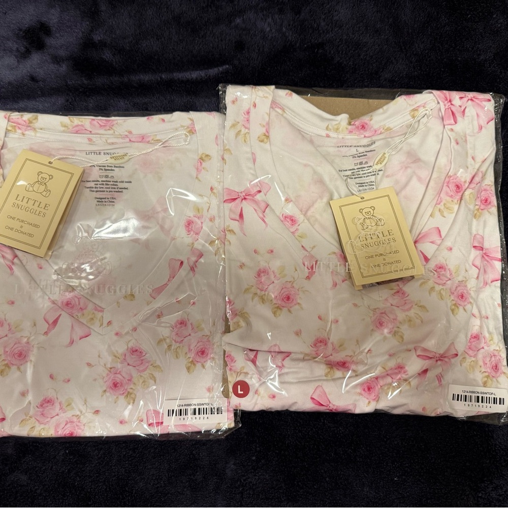 Pink Floral Short Sleeve Tee